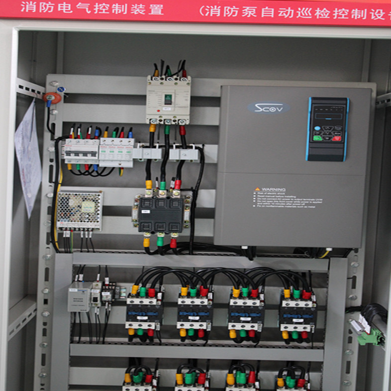 采用低頻低速巡檢水泵  延長消防水泵的使用壽命的消防自動巡檢柜