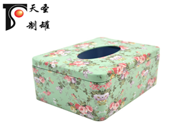 馬口鐵盒  紙巾鐵盒制罐廠家天圣