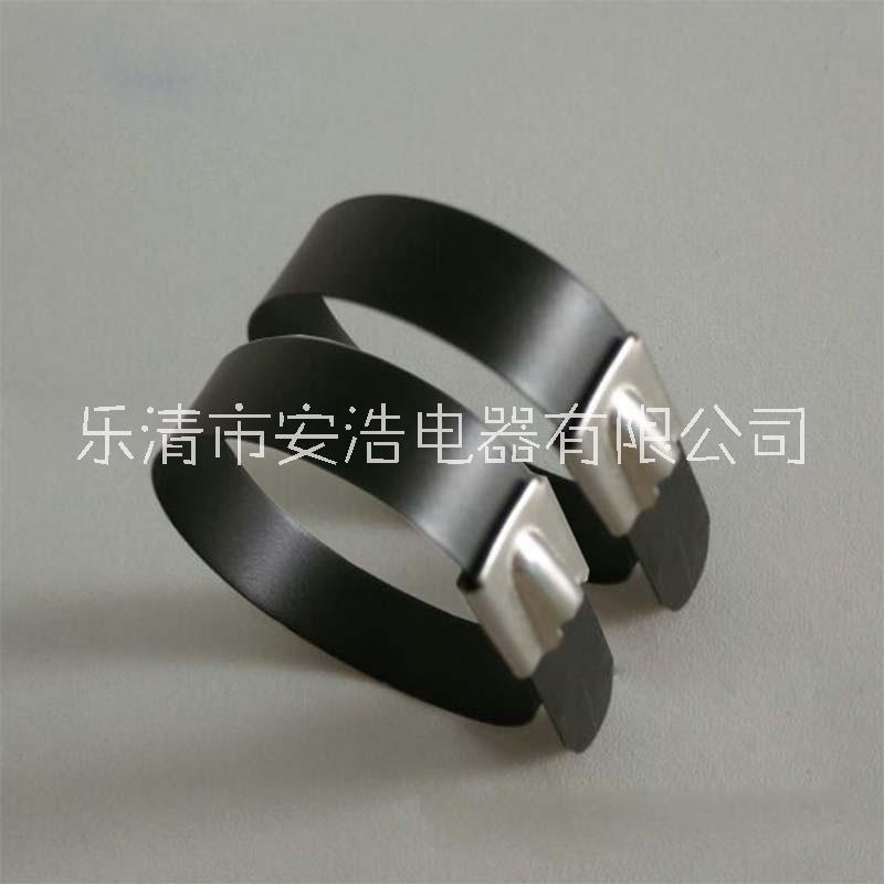 噴塑不銹鋼扎帶全噴鋼帶 4.6mm/7.9mm/12mm可定做