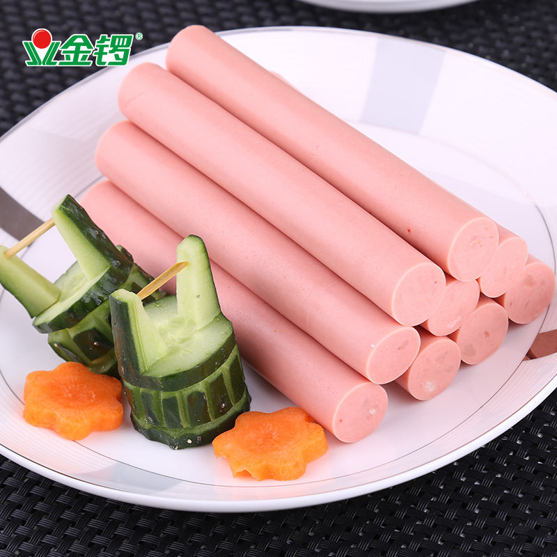 金鑼加鈣金鑼王火腿腸400g*10袋整箱裝 手抓餅燒烤食材特級(jí)火腿腸