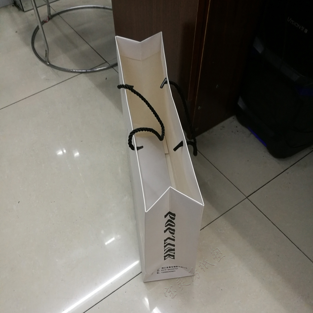 服裝購(gòu)物袋定做 廣告logo白牛皮紙袋定制 服裝購(gòu)物袋定做化妝品禮品紙袋定做