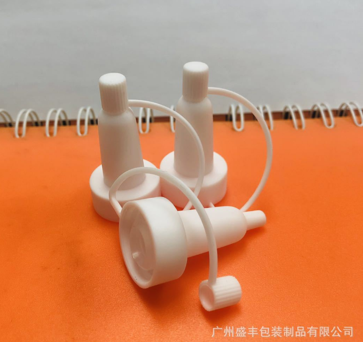 20牙卡口拉管瓶 *喇叭頭 乳白色精華液 分裝喇叭頭