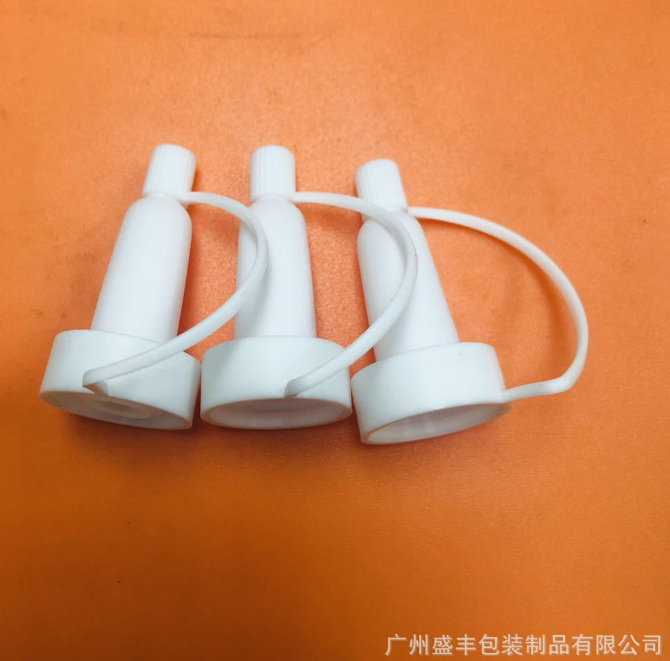 20牙卡口拉管瓶 *喇叭頭 乳白色精華液 分裝喇叭頭