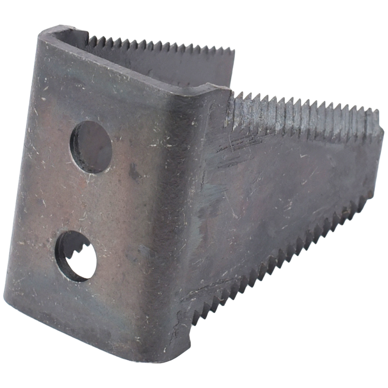 U型定刀收割機(jī)配件 65mm圓孔 U形定刀 粉碎機(jī)定刀 鋸齒U形刀 收割機(jī)配件 粉碎機(jī)合金刀 農(nóng)機(jī)配件加工定做