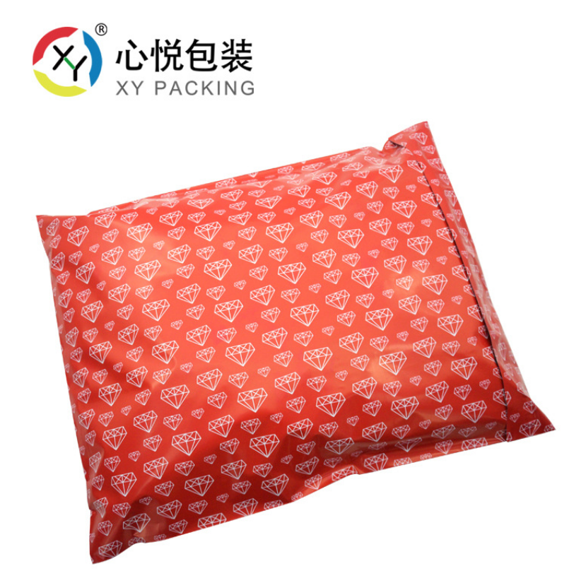 心悅包裝現(xiàn)貨 紅色鉆石快遞袋 加厚新料包裝袋 服裝包裝袋定制