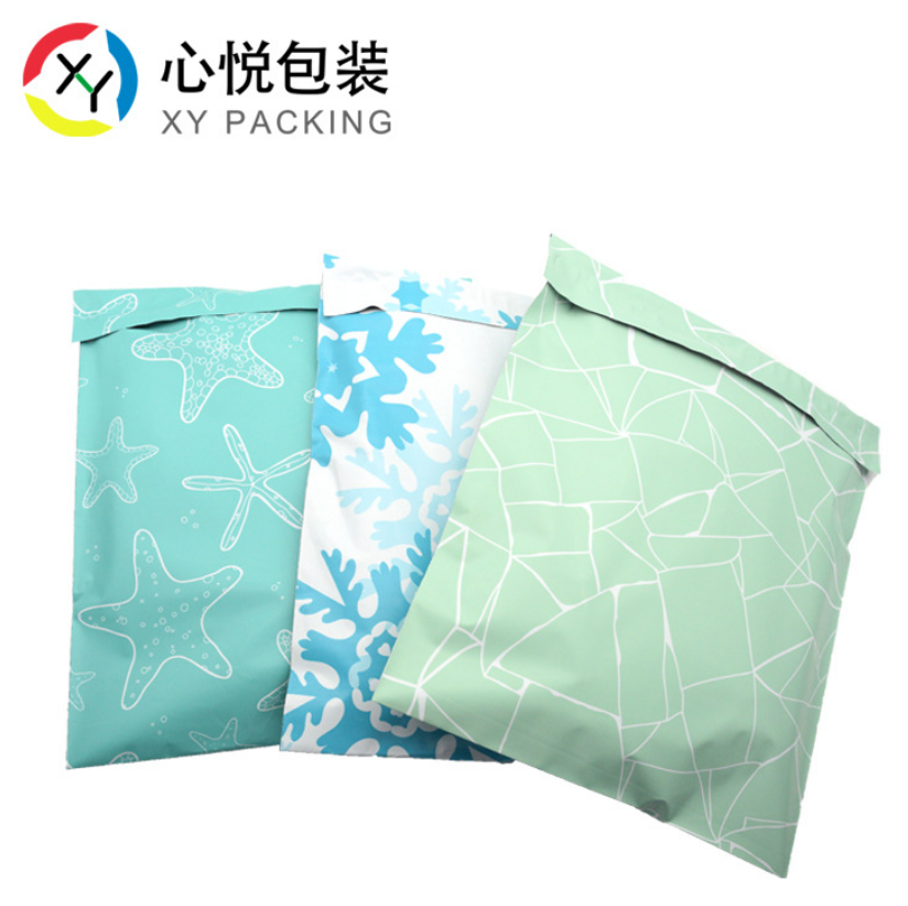 現(xiàn)貨藍色雪花快遞袋 亞馬遜爆款包裝袋 節(jié)日禮物包裝專業(yè)定做logo