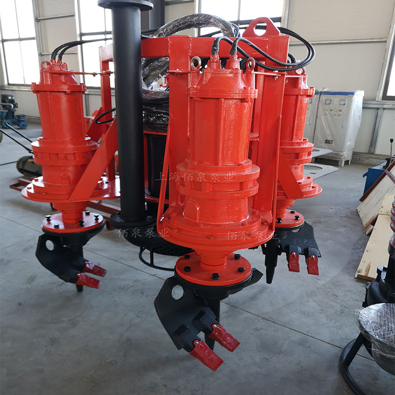 潛水式8寸75KW濃漿泵-佰泉帶鉸砂漿泵-耐磨泥漿泵 質保一年