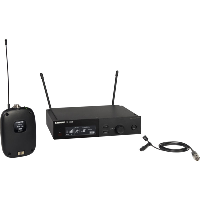 Shure SLXD14/93 舒爾一拖一無線領(lǐng)夾話筒 新品腰包領(lǐng)夾無線麥克風(fēng)話筒 單通道無線話筒 SLXD14CN