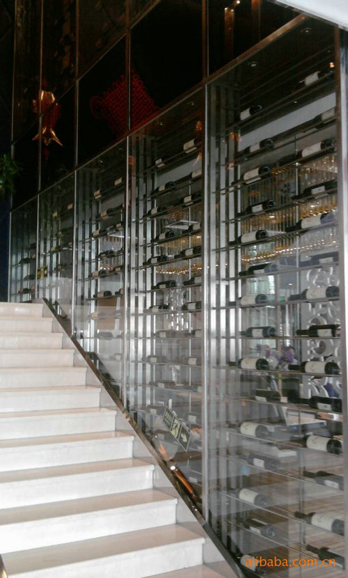 超市鏡面不銹鋼酒架定制-廠家-價格