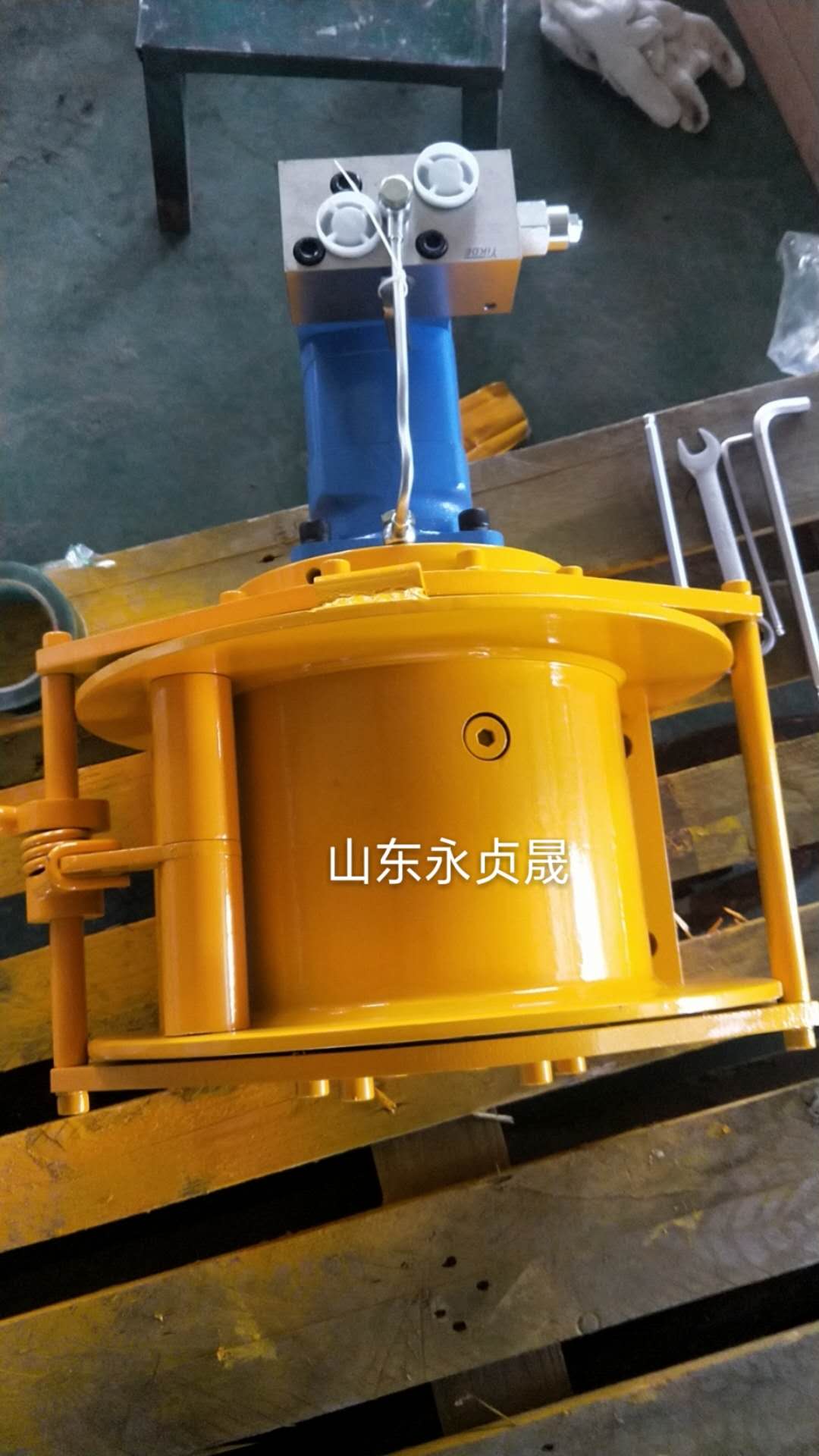 河北挖機鉆井卷揚機 3噸單繩拉力提升液壓絞盤 永貞晟液壓絞車