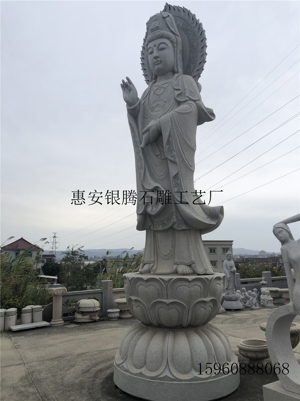 觀音 石雕觀音 石雕觀音像 觀音菩薩 廠家直銷現(xiàn)貨石雕觀音佛像