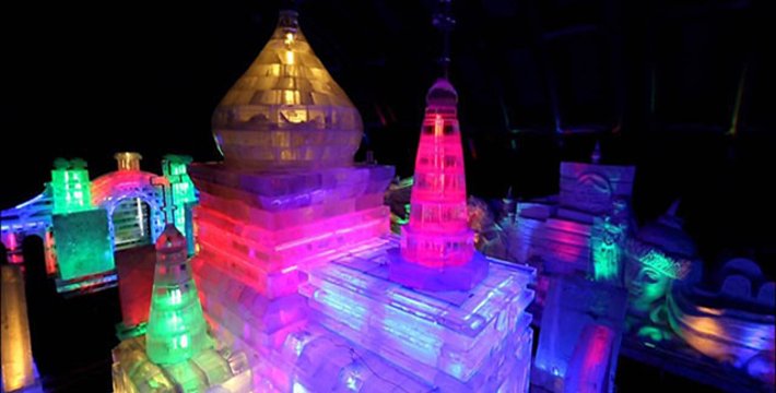 夢幻冰雕展設備租賃冰雕定制冰滑梯租賃