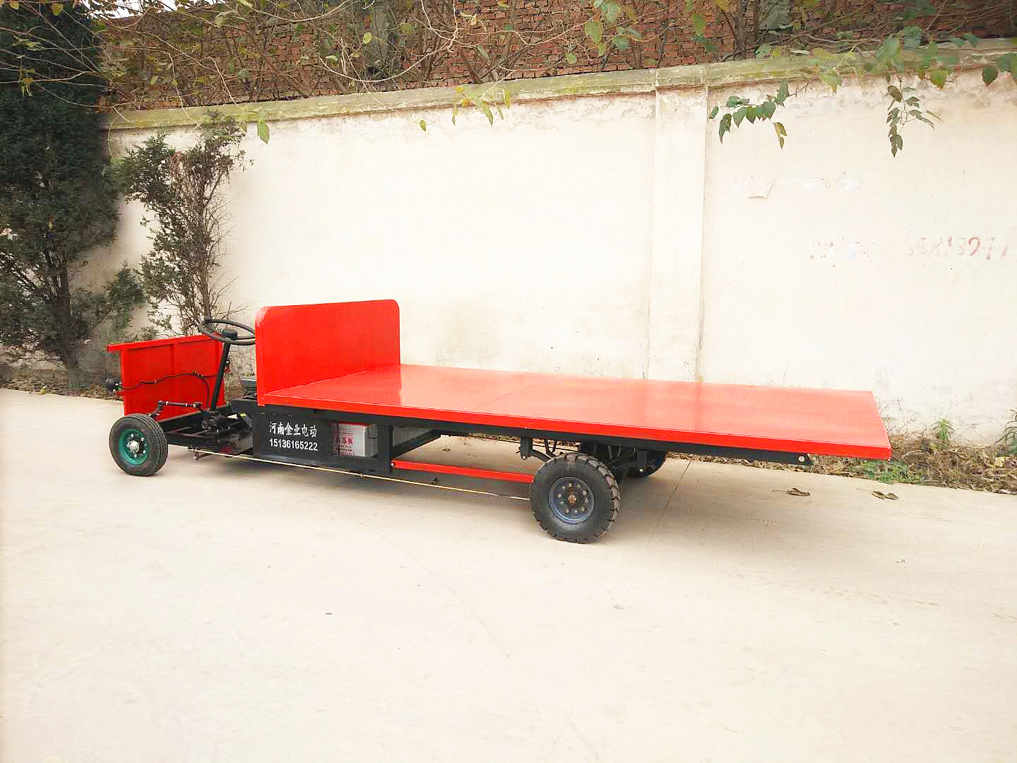 廠家加工定制加長版三輪電動(dòng)運(yùn)輸車家具廠用四輪平板車 加長版三輪電動(dòng)平板車