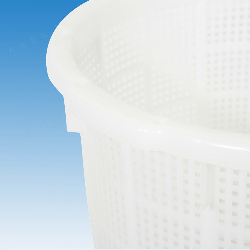 供應(yīng)重慶1#圓籮480*390 塑料水果筐-重慶食品筐-塑料篩籮