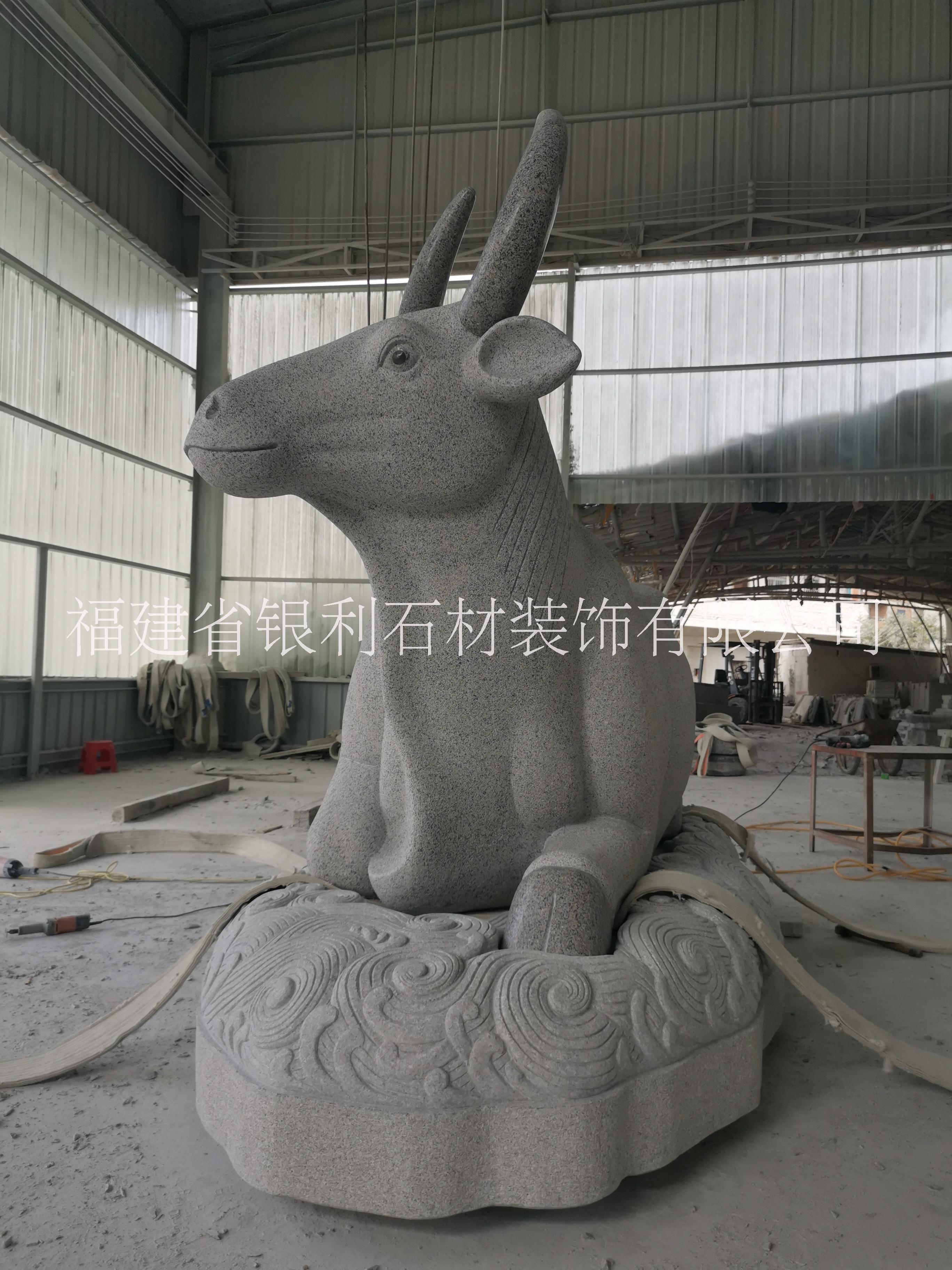 石雕水牛 水牛雕塑-動(dòng)物雕塑-廠家訂做
