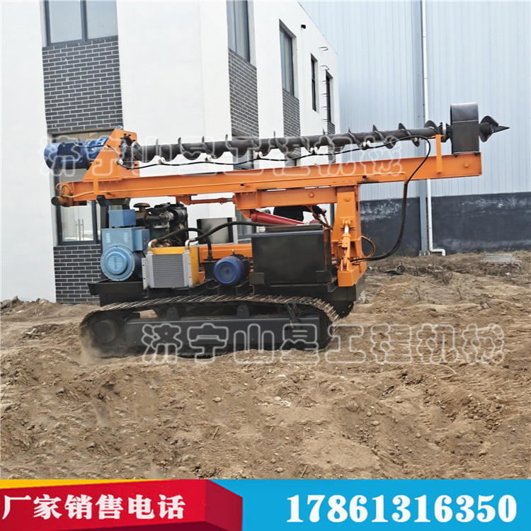 履帶式 光伏打樁機(jī) 巖石鉆孔機(jī) 鋼制履帶引孔機(jī)
