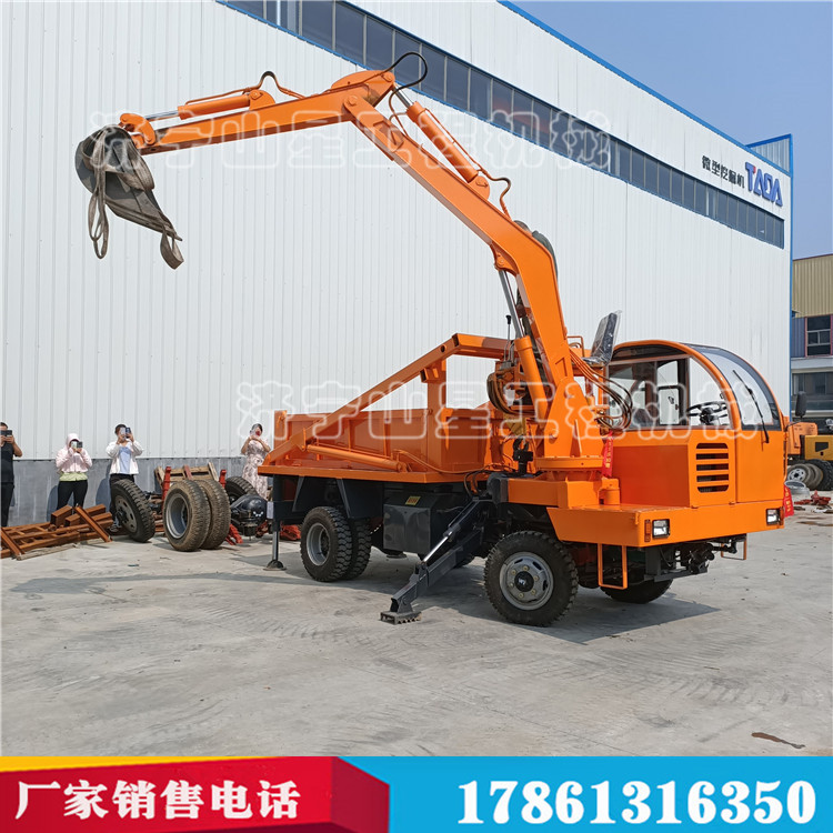 四驅(qū)四不像吊挖一體機 3噸龍門吊挖一體機 農(nóng)村白事吊挖一體機