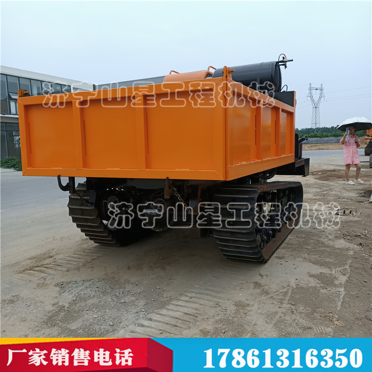 水田惡劣地勢用履帶運輸車 山地搬運林木運輸車 大馬力農(nóng)用自卸車