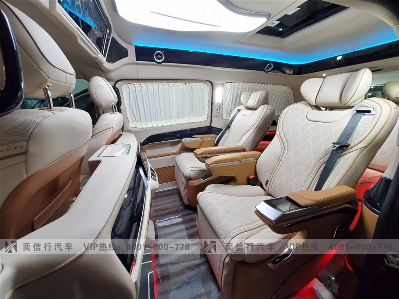 奔馳改裝房車 V級(jí)定制升級(jí) 奔馳改裝工廠直銷 加裝高頂電視機(jī) 按摩座椅 220V電源