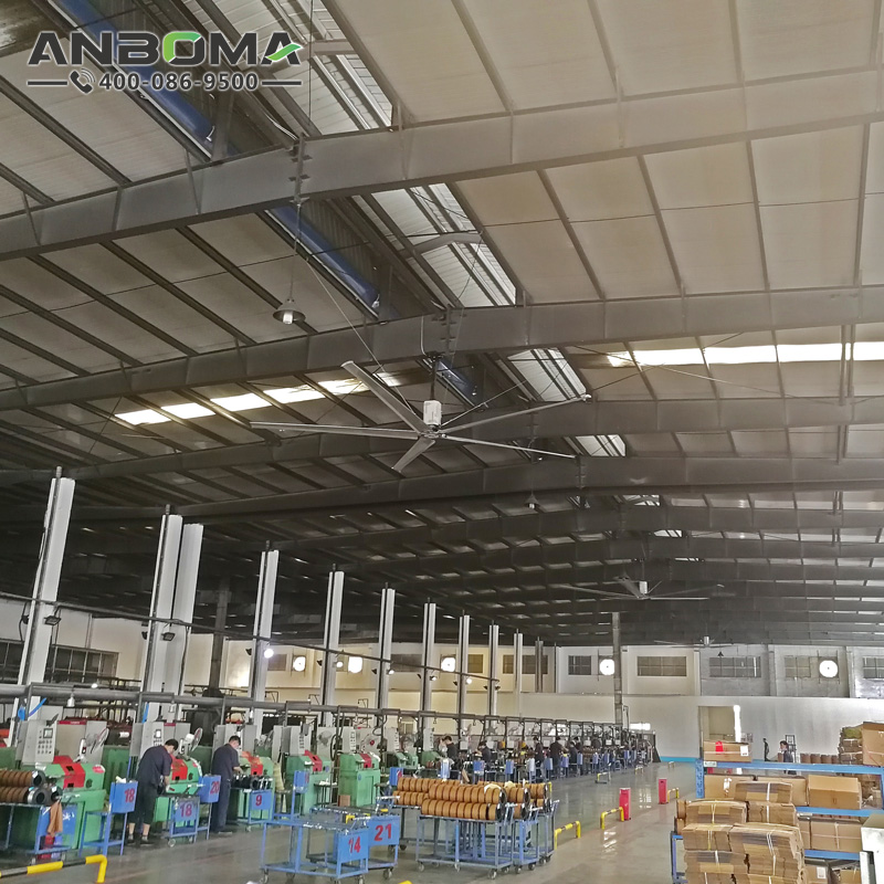 鎮(zhèn)江節(jié)能工業(yè)大風(fēng)扇 泰州大型工業(yè)吊扇廠家 倉儲物流廠房車間降溫除濕