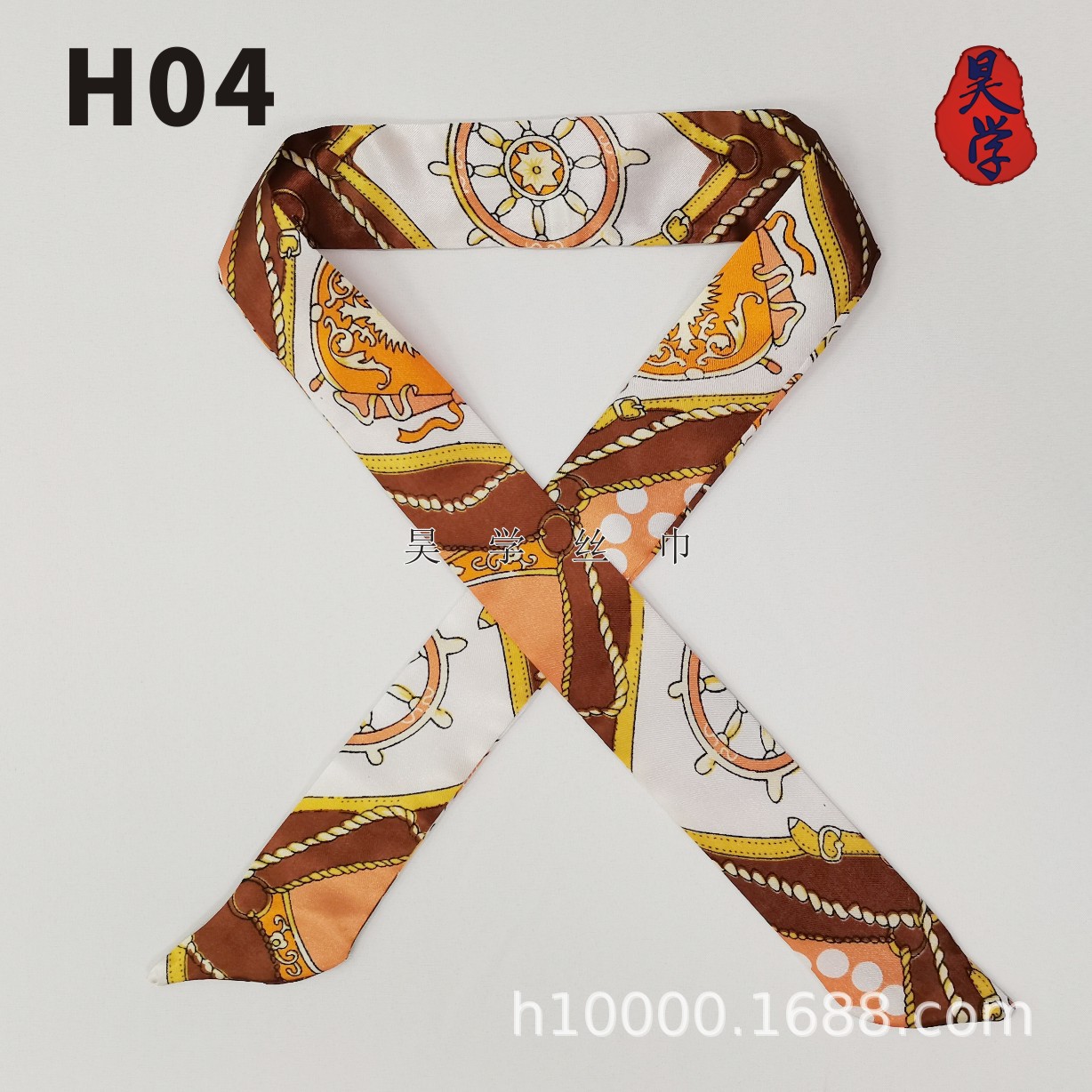 綁包手柄小絲帶裝飾 絲巾廠家加工定制 圍巾飄帶色丁印花多功能