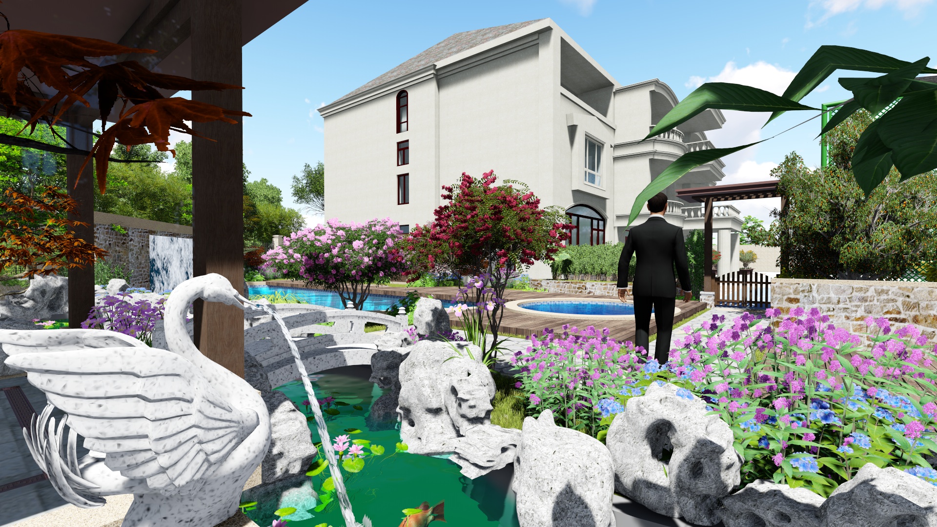 私家花園綠化設計公司 私家花園設計