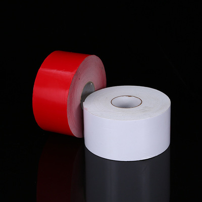 專業(yè)生產(chǎn)高粘EVA泡棉雙面膠卷材 強力汽車海綿雙面膠帶紅膜透明膠