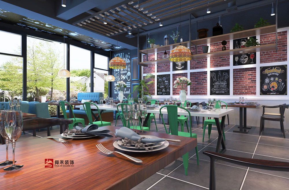 濟(jì)南現(xiàn)代西餐廳裝修設(shè)計(jì)公司