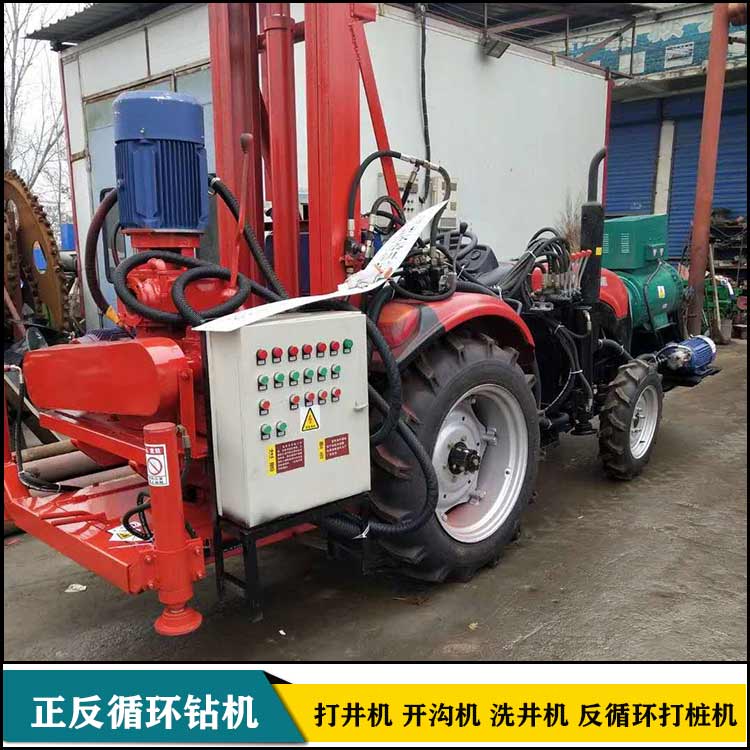 華豫拖拉機(jī)改裝液壓打井機(jī) 樁基降水井鉆機(jī)