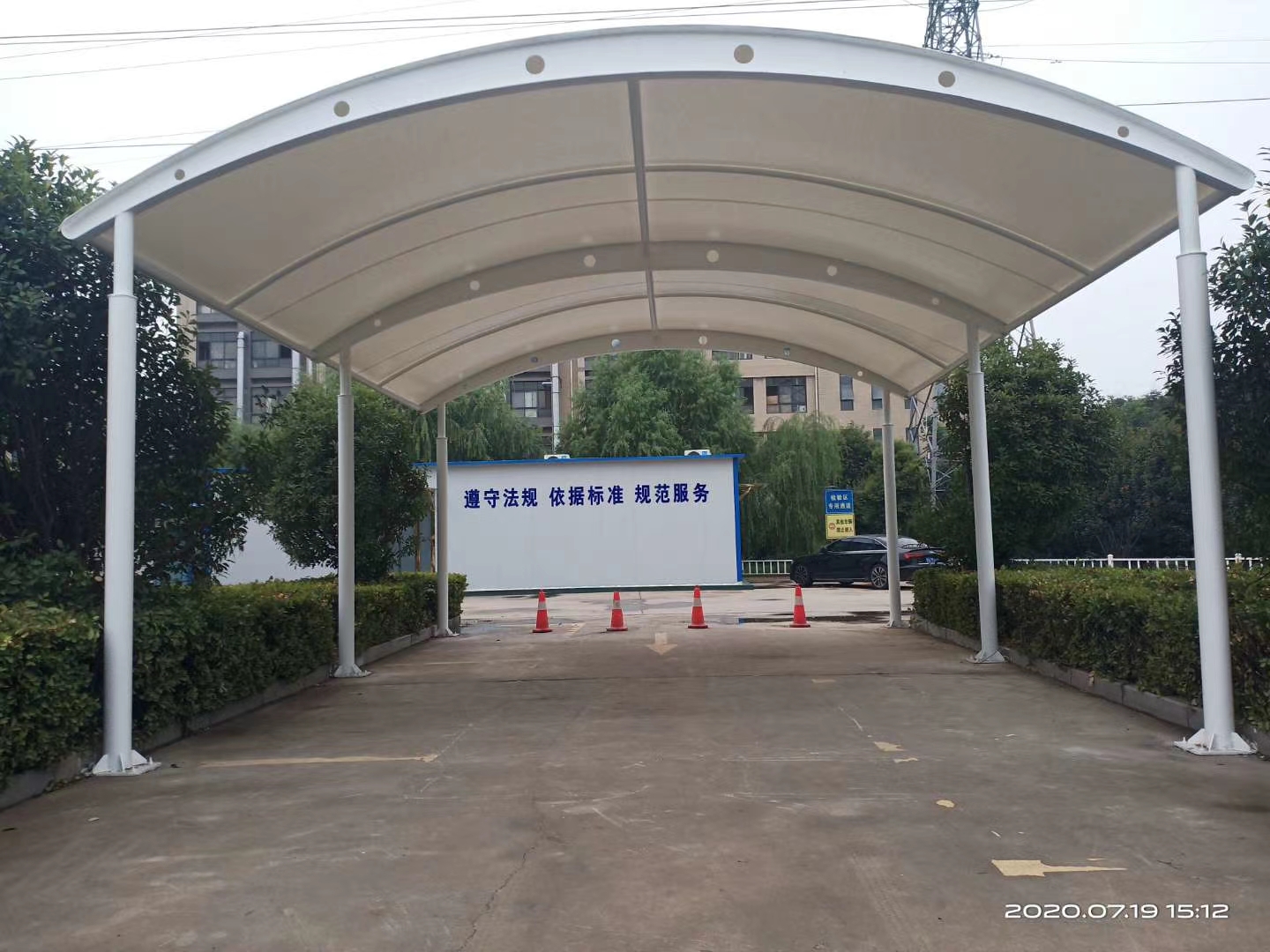 中牟膜結(jié)構(gòu)車棚