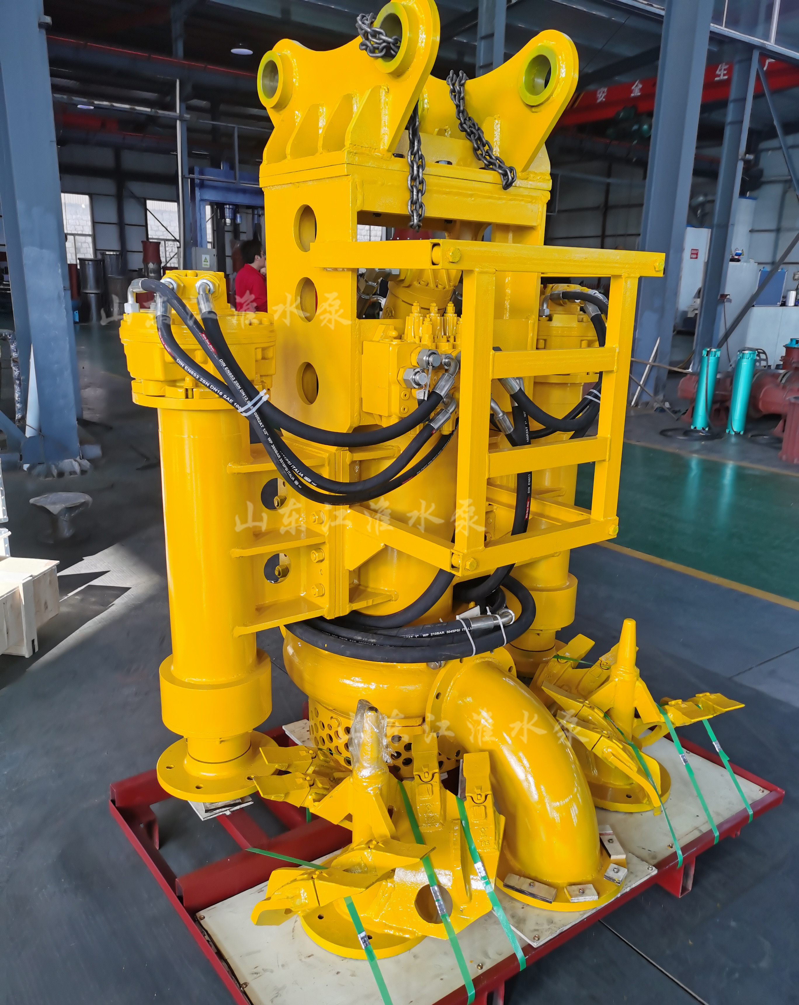 挖掘機(jī)打在液壓泥漿泵 液壓清淤泵 液壓泥漿泵 挖機(jī)泥漿