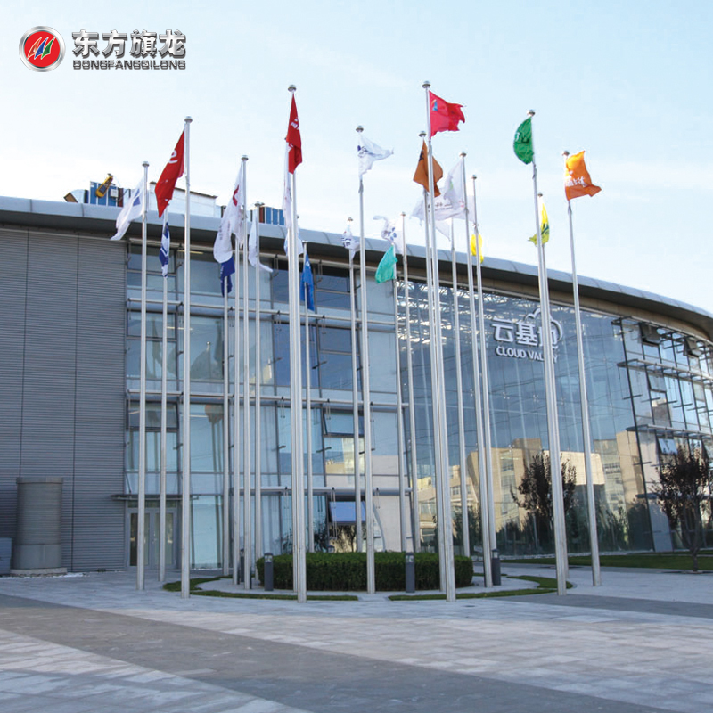 手動(dòng)錐形旗桿一體不銹鋼升降戶(hù)外