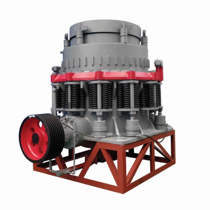 彈簧圓錐破碎機155kw電機帶油站風機 山東黑山路橋廠