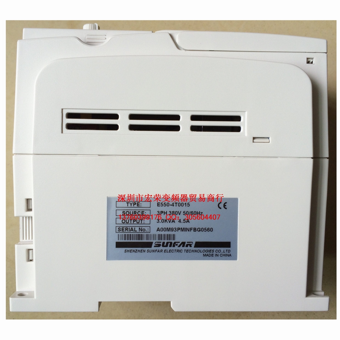 SUNFAR變頻器 E550-4T0015及顯示面板現(xiàn)貨 極速發(fā)貨