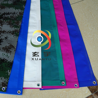 供應(yīng)雙面亞克力表處快速卷簾門刀刮涂層布 PVC夾網(wǎng)布 PVC蓬布，涂層布 玄宇布業(yè)