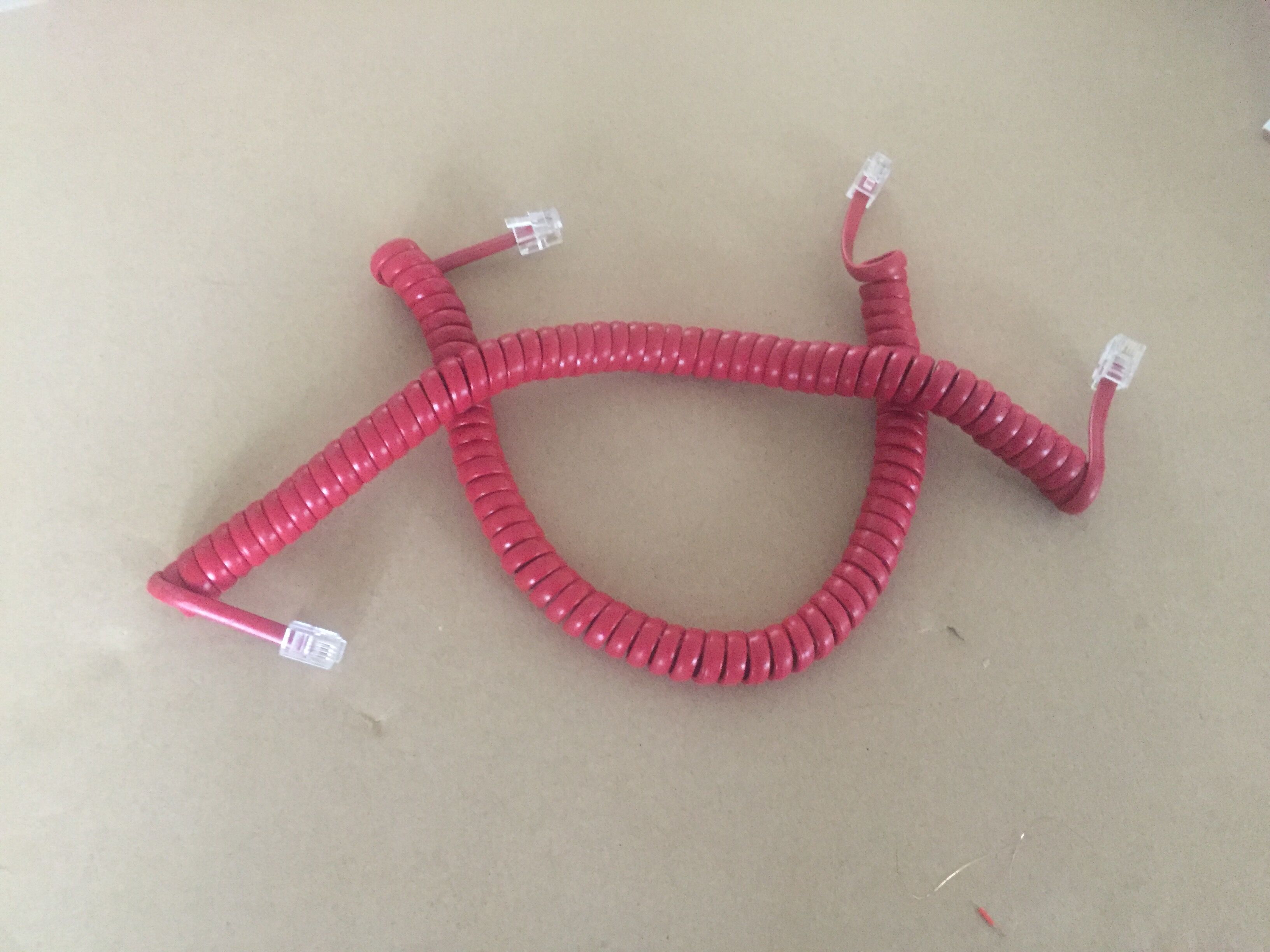 ４C２.２mP+P曲線環(huán)保紅色線 環(huán)保電話線