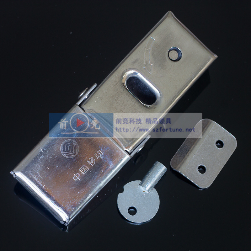 不銹鋼內(nèi)六角鎖芯搭扣鎖 防凍水表箱鎖 可打移動(dòng)電信聯(lián)通LOGO