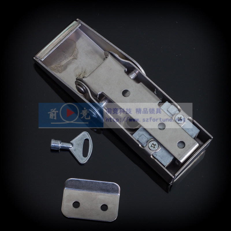 交接箱鎖QJ45-1三角不銹鋼供應(yīng)電纜鎖芯搭扣結(jié)構(gòu) 可打LOGO