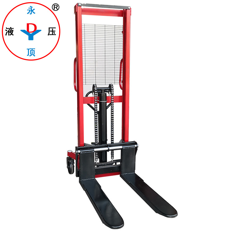 2噸C型鋼常規(guī)手動(dòng)液壓堆高叉車 提升1.6米堆高車 裝卸搬運(yùn)車