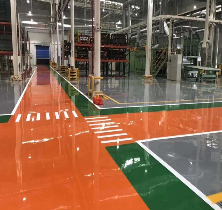 廠家水性環(huán)氧樹脂地坪漆 玻纖自流平耐磨防腐車庫車間廠房地坪漆