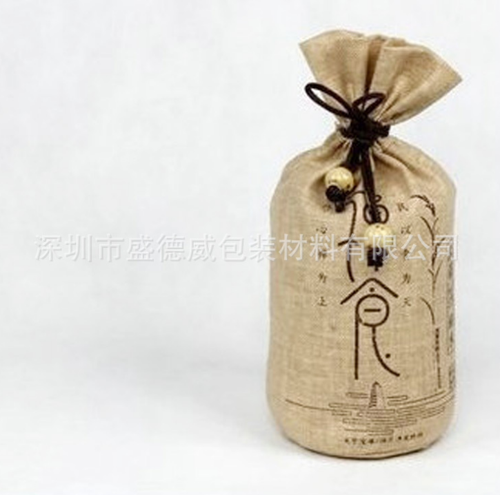 廠家供應(yīng) 拉繩麻布米袋 禮品包裝麻布袋 棉麻束口袋 價(jià)優(yōu)