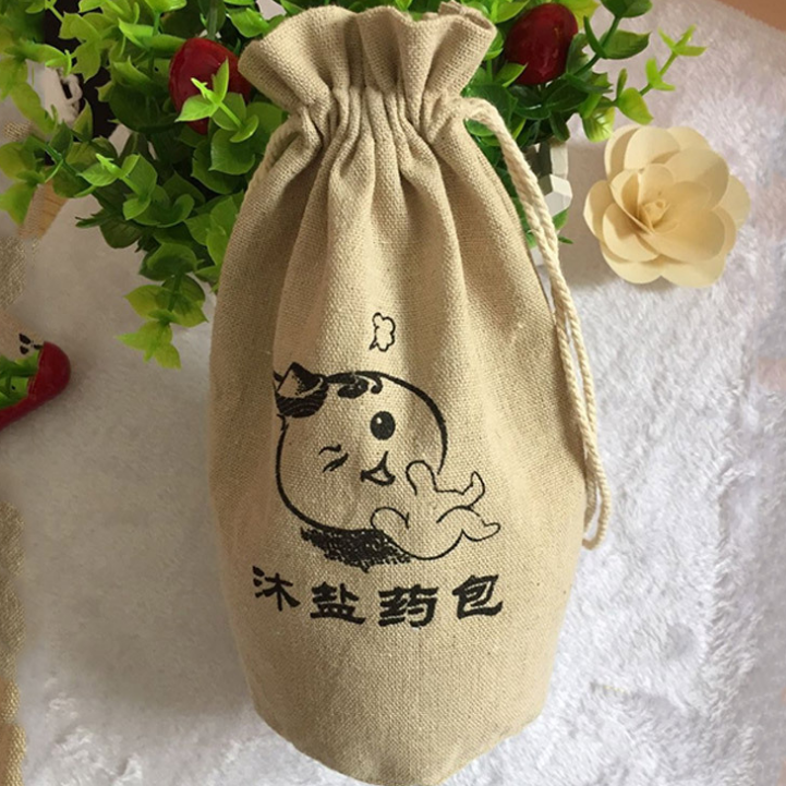 大量生產(chǎn) 包裝袋 束口小麻布袋 麻布袋定制 束口麻布