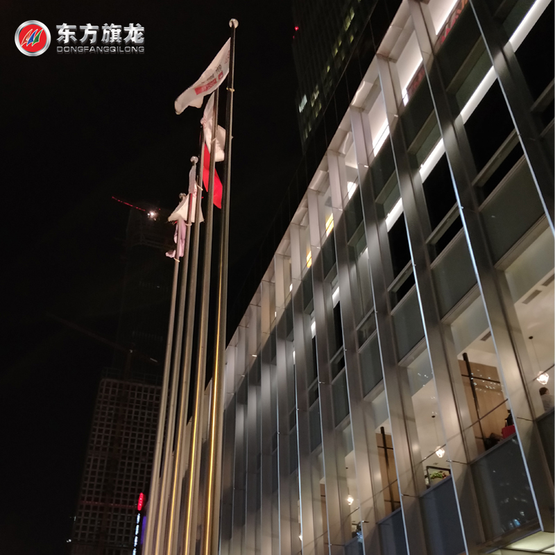 不銹鋼錐形戶外旗桿*部隊用