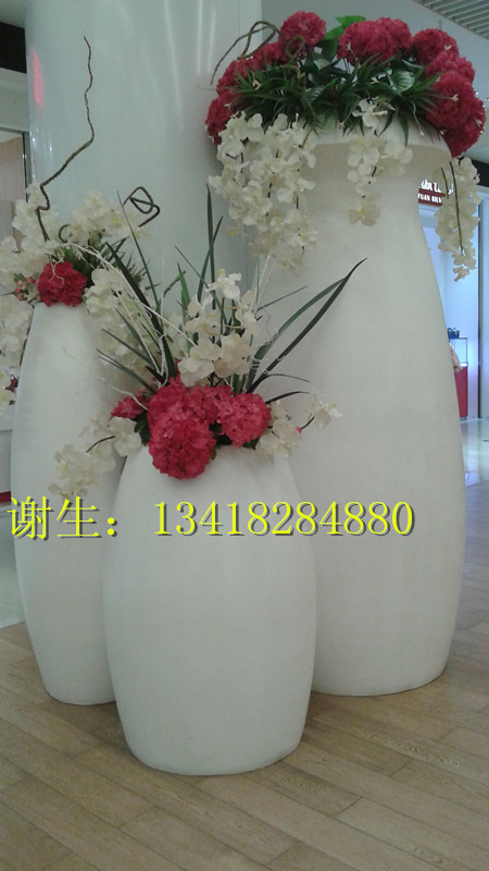 公園園林景觀樹脂纖維花盆造型玻璃鋼花瓶雕塑