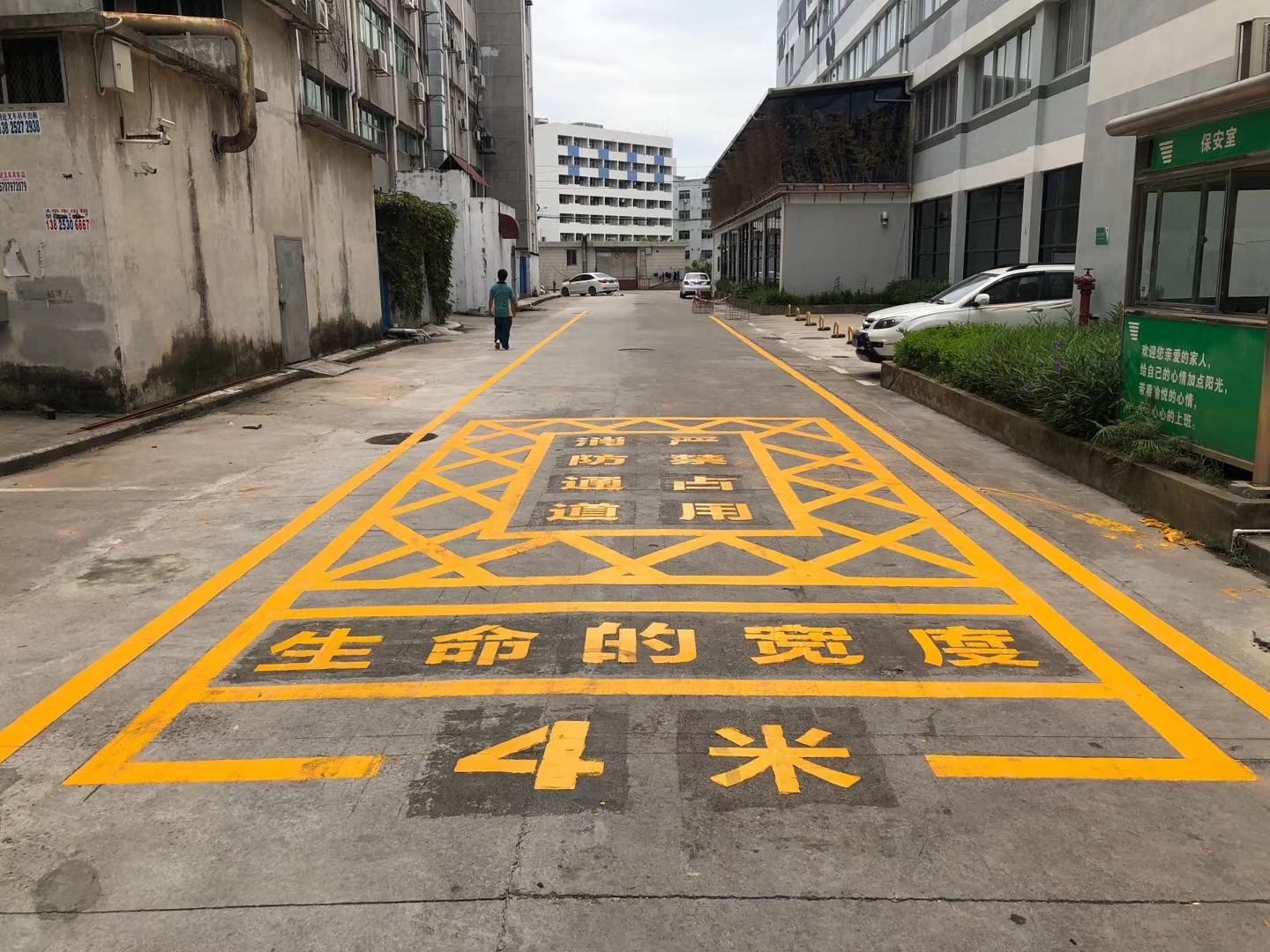 惠州停車(chē)場(chǎng)劃車(chē)位線|消防通道劃線