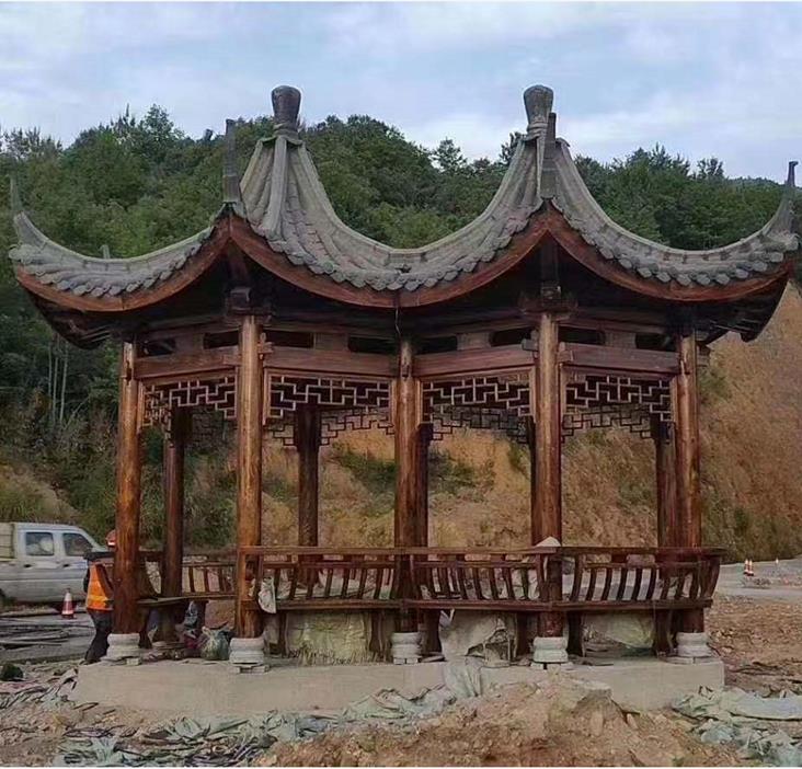 小青瓦單雙涼亭多少錢 小青瓦單雙涼亭哪里有