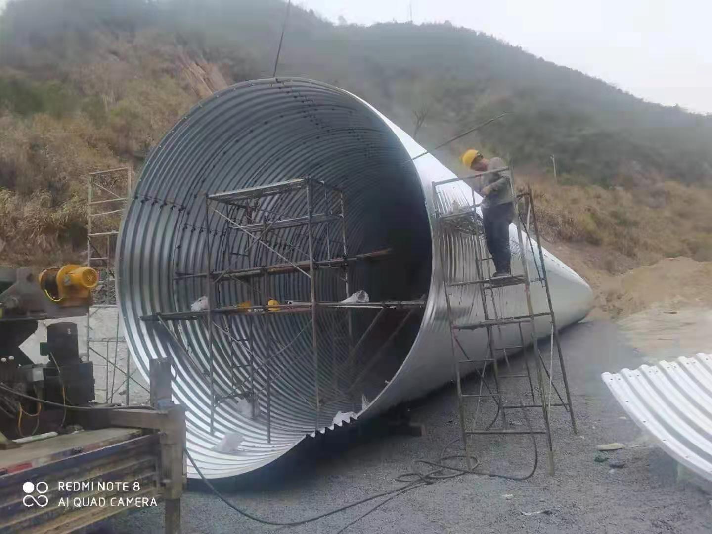 貴州斯達(dá)特波紋涵管 鋼波紋涵管安裝 波紋管道生產(chǎn) 廠家定制