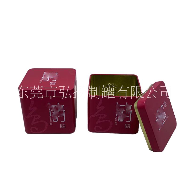 雙層蓋茶葉方罐廣東專業(yè)鐵盒鐵罐定制工廠馬口鐵方罐方盒定制廠價金屬包裝盒工廠報價