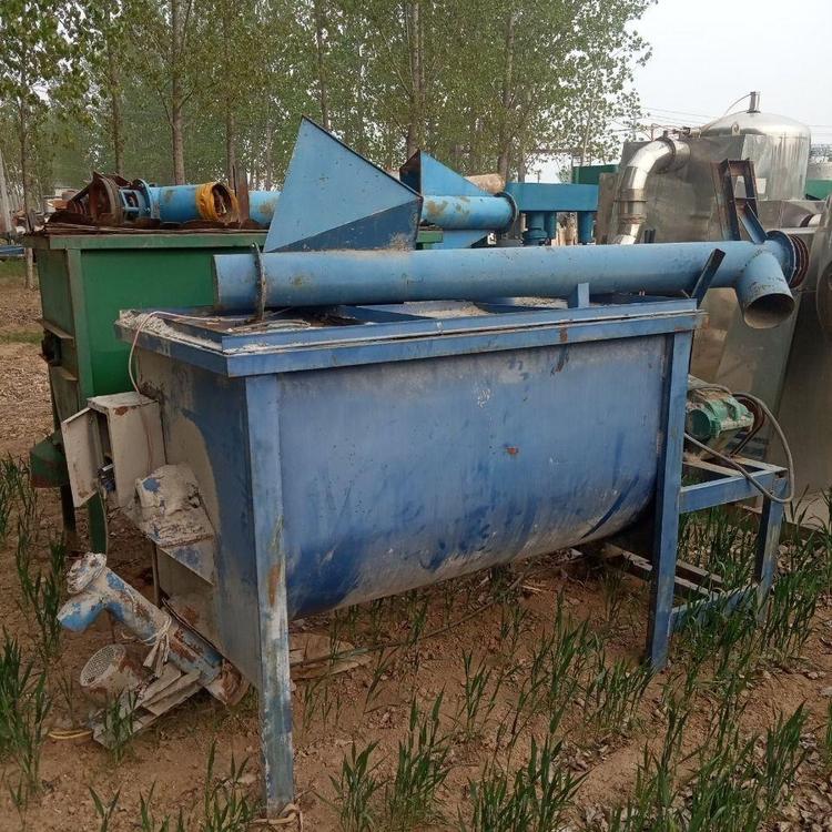 供應(yīng)二手真石漆混合機(jī) 1-10立方真石漆混合機(jī)現(xiàn)貨 二手不銹鋼螺帶混合機(jī)