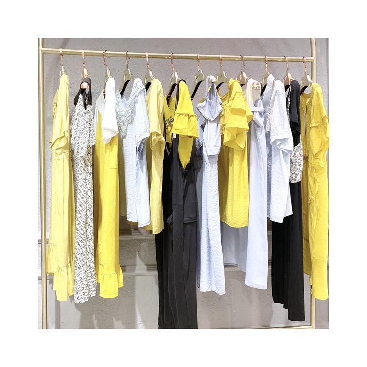 品牌折扣女裝優(yōu)貝妮時尚夏裝貨源批發(fā)泰蓮娜折扣女裝批發(fā)走份